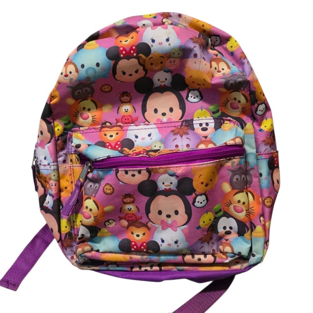 Colorful Tsum Tsum Character Print Backpack